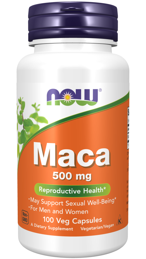 Now Foods Maca 500 mg 100 Veg Capsules