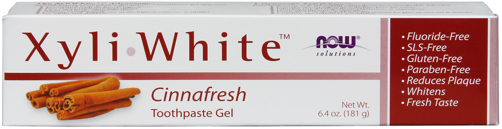 NOW Solutions, Xyliwhite™ Toothpaste Gel, Cinnafresh  Flavor, 6.4 oz — product image