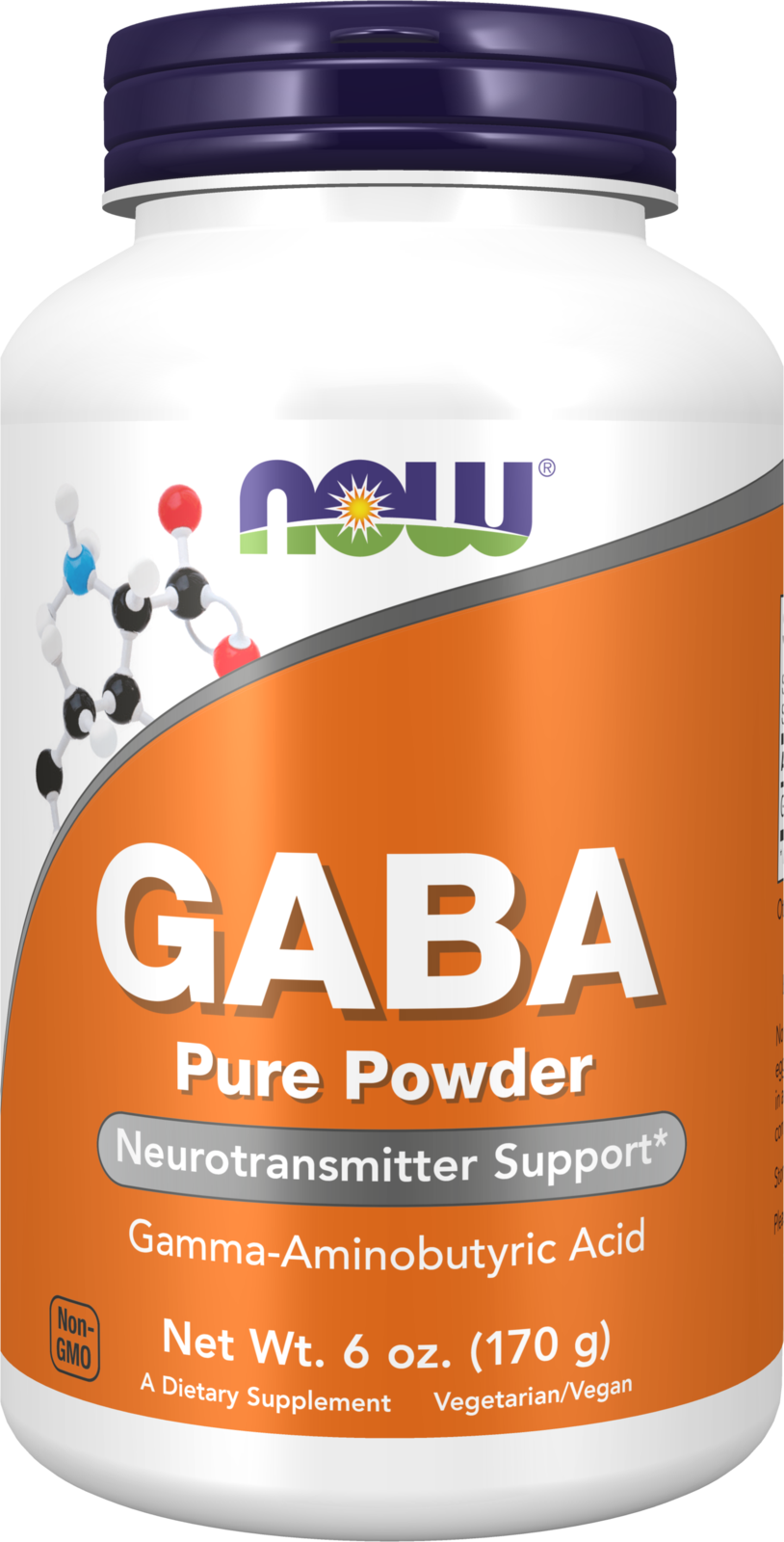 NOW Supplements, GABA Powder, Cognitive Support*, 6 oz — product image