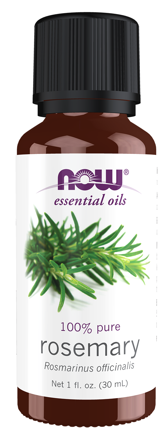 NOW Essential Oils, Rosemary Oil, Steam Distilled, Undiluted, 1 fl. oz — product image