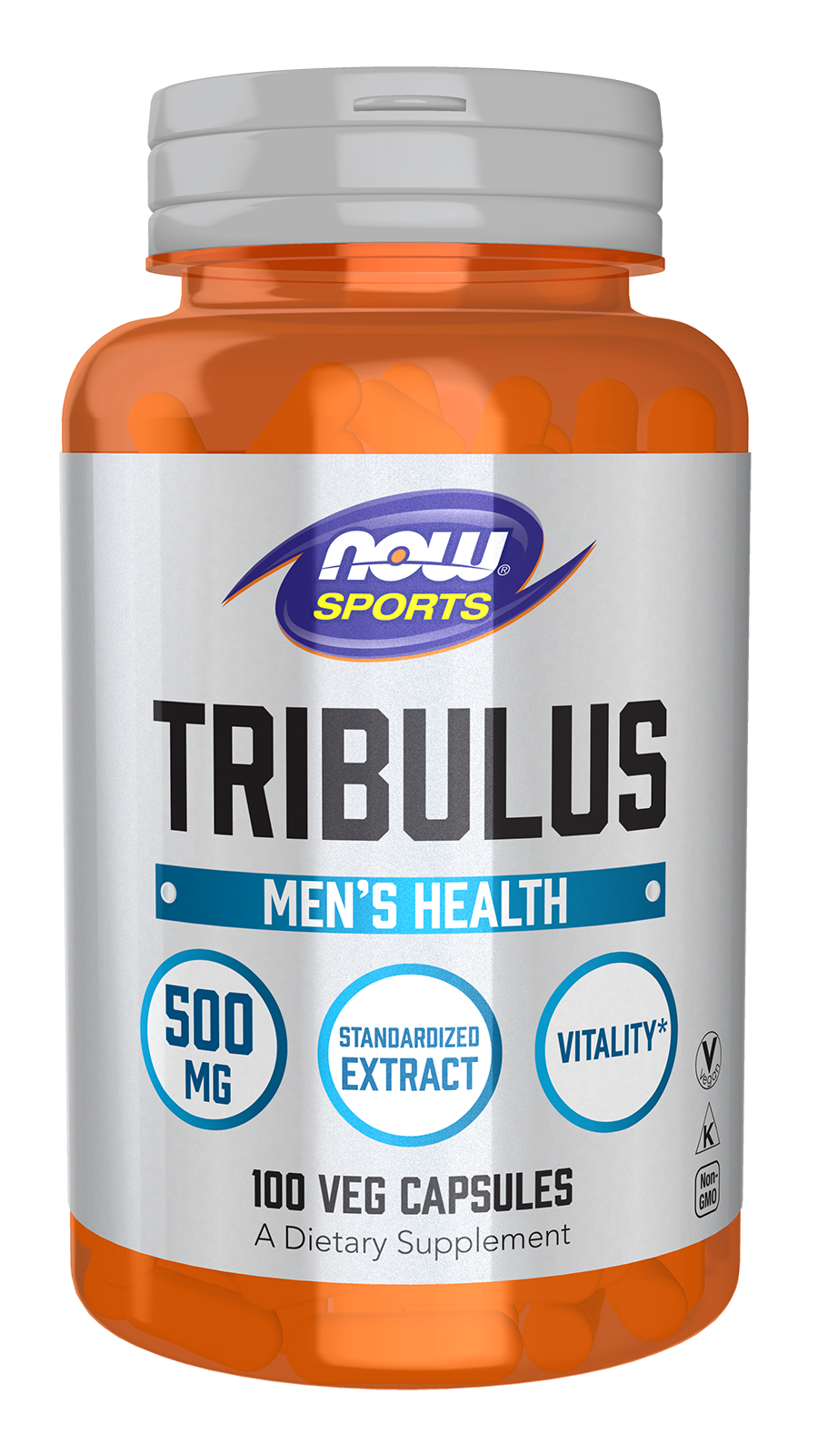 NOW Sports, Tribulus 500 mg, Enhanced Vitality*, 100 Veg Caps — product image