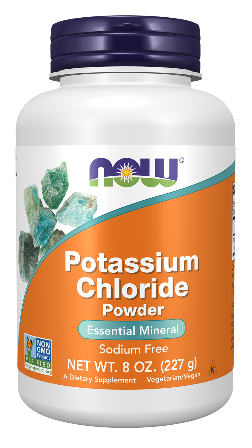 NOW Supplements, Potassium Chloride Powder, Essential Mineral*, 8 oz — product image