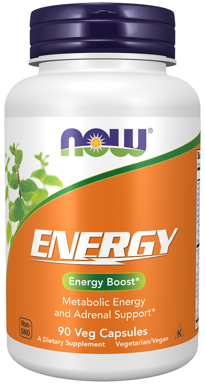 NOW Supplements, Energy Dietary Supplement, 90 Veg Caps — product image