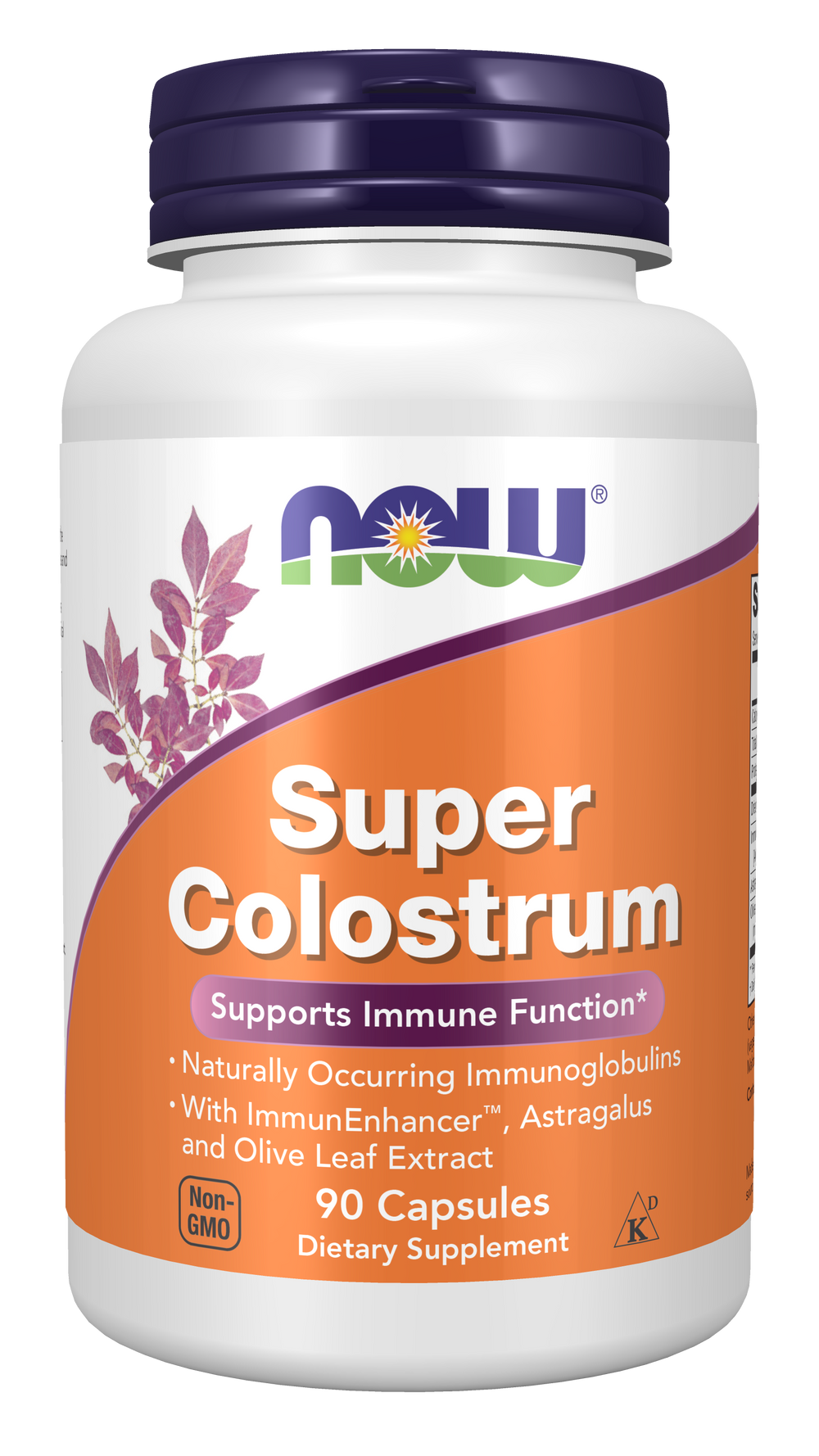 NOW Supplements, Super Colostrum 500 mg, 90 Veg Caps — product image