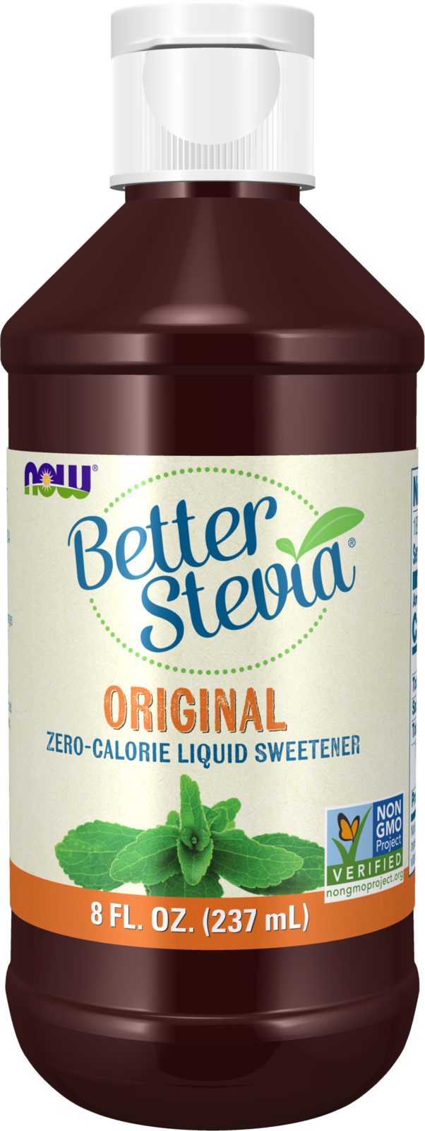 NOW BetterStevia® Original Zero-Calorie Liquid Sweetener, 8 fl. oz. — product image