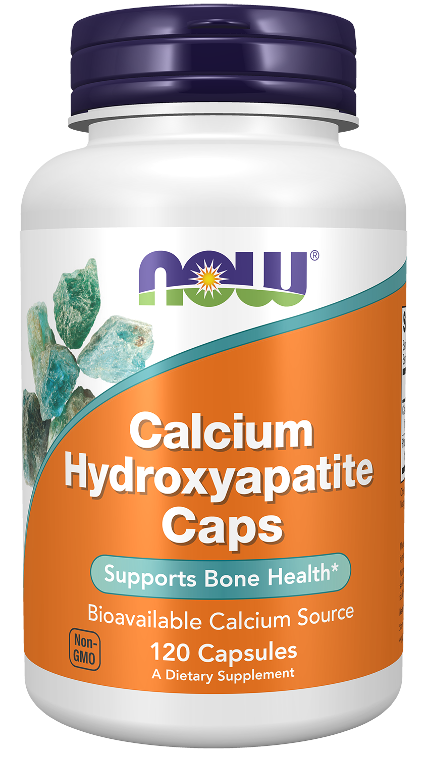 NOW Supplements, Calcium Hydroxyapatite, Supports Bone Health*, 120 Caps — product image
