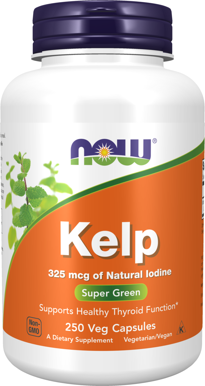 NOW Supplements, Kelp 325 mcg of Iodine, 250 Veg Caps — product image