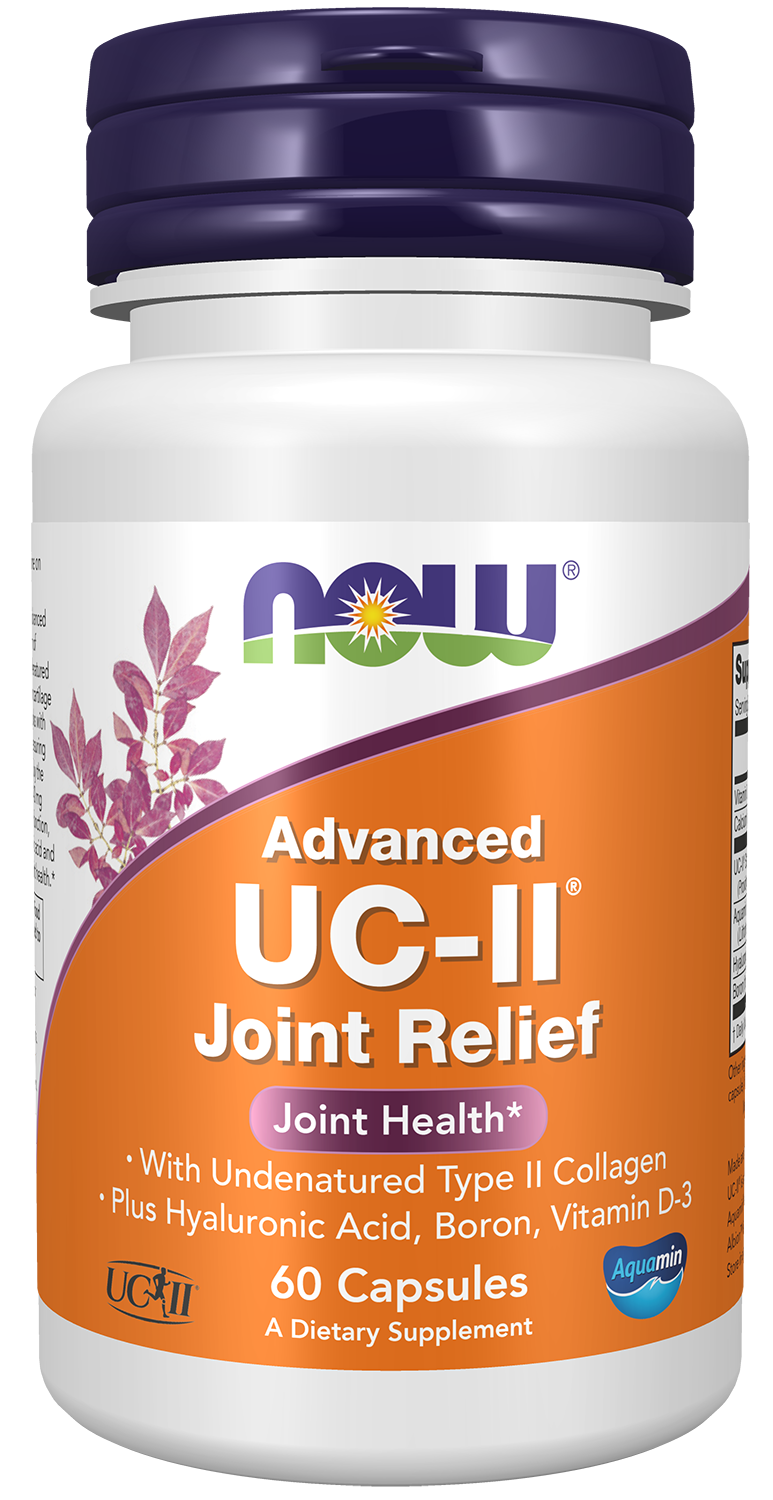 NOW Supplements, UC-II Advanced Joint Relief, Type II, 60 Veg Caps — product image