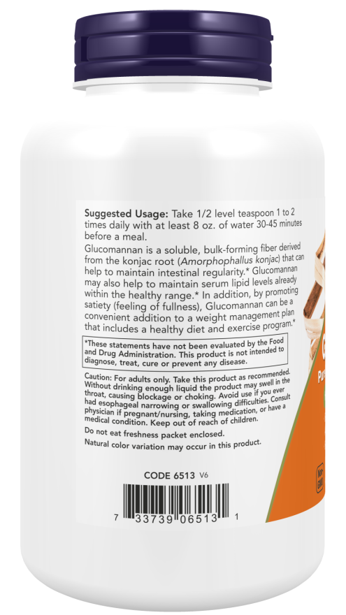 Now Foods Glucomannan Pure Powder 8 oz.