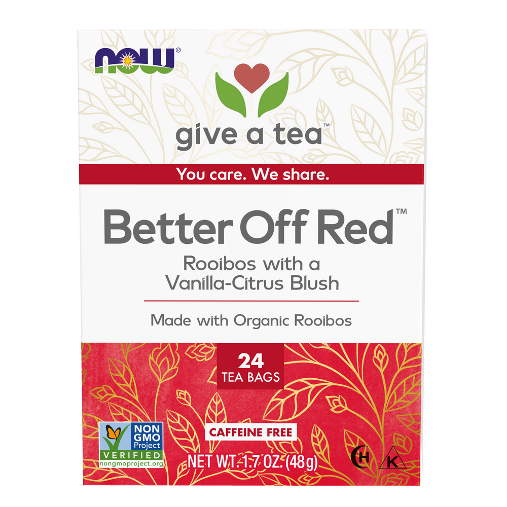 NOW Foods, Give a Tea® , Better off Red™, Rooibos Tea, 24 bags — product image