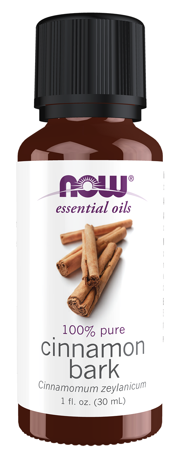 NOW Essential Oils, Cinnamon Bark Oil, Undiluted, Steam Distilled, 1 fl. oz — product image