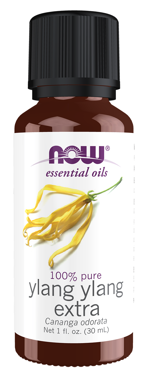 NOW Essential Oils, Ylang Ylang Extra Oil, Steam Distilled, 1 fl. oz — product image
