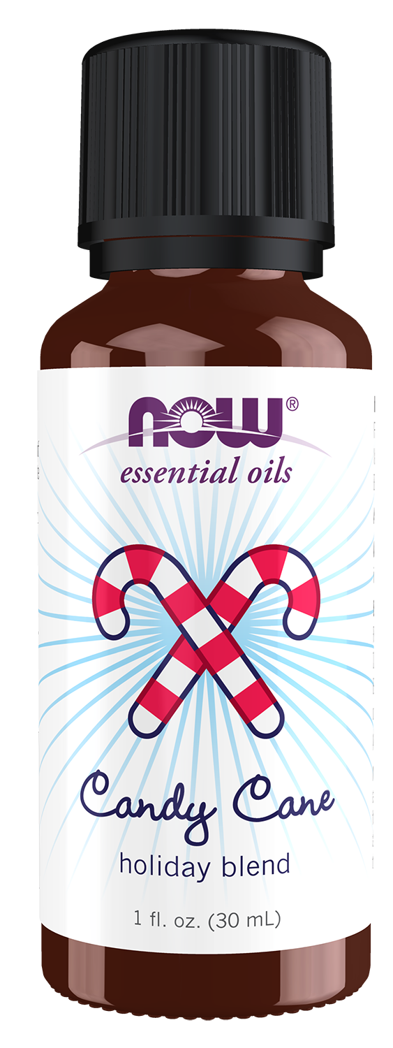NOW Essential Oils, Candy Cane Oil Blend, Festive Holiday Blend, 1 fl. oz — product image