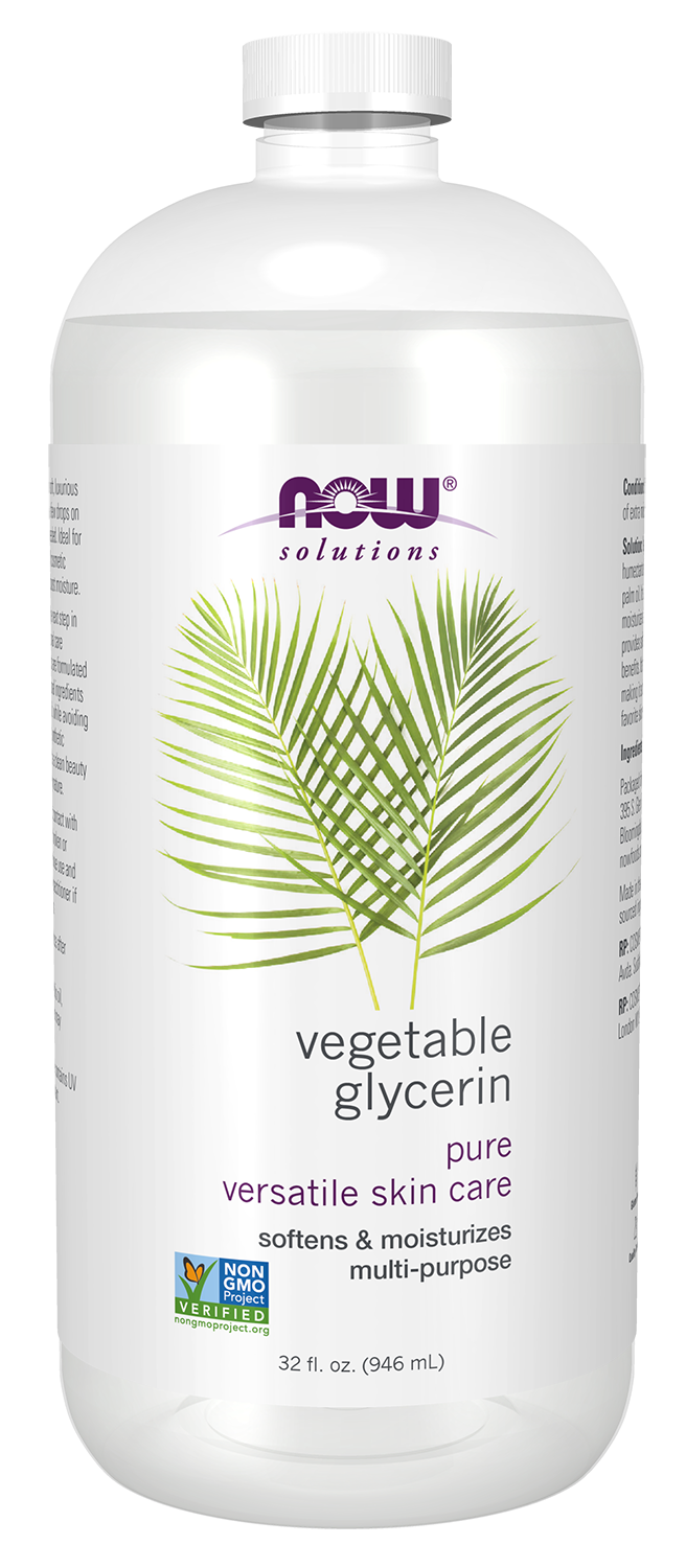NOW Solutions, Vegetable Glycerin, Multi-Purpose Skin Care, 32 fl. oz — product image