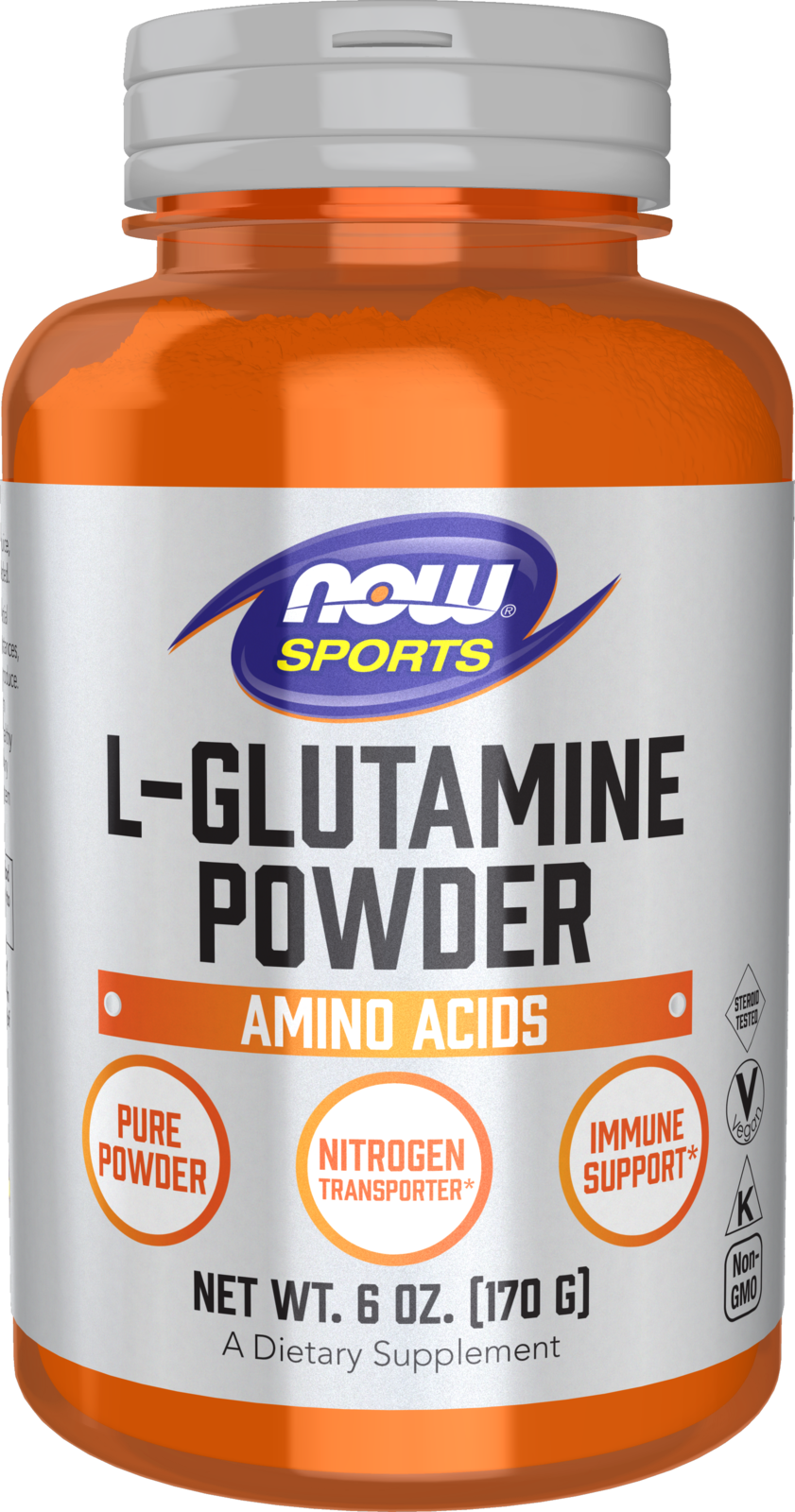 NOW Sports, L-Glutamine Powder, Amino Acid, 6 oz — product image