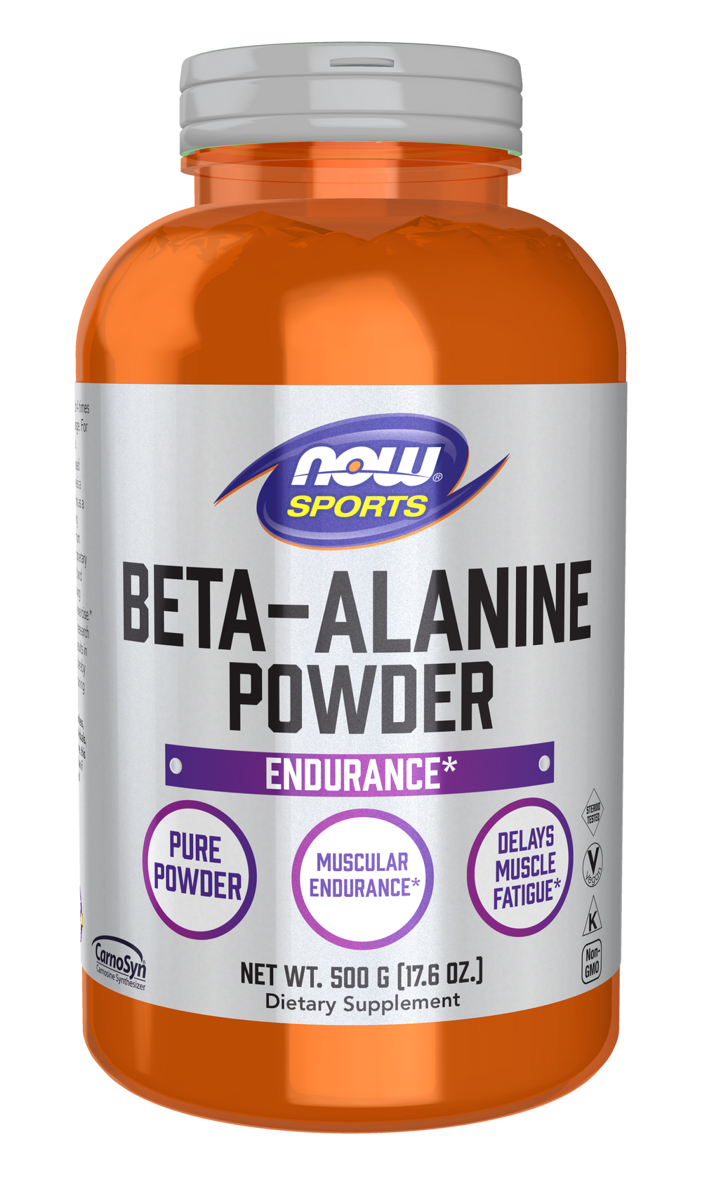 NOW Sports, Beta-Alanine Pure Powder 2,000 mg, Muscular Endurance*, 500 g — product image