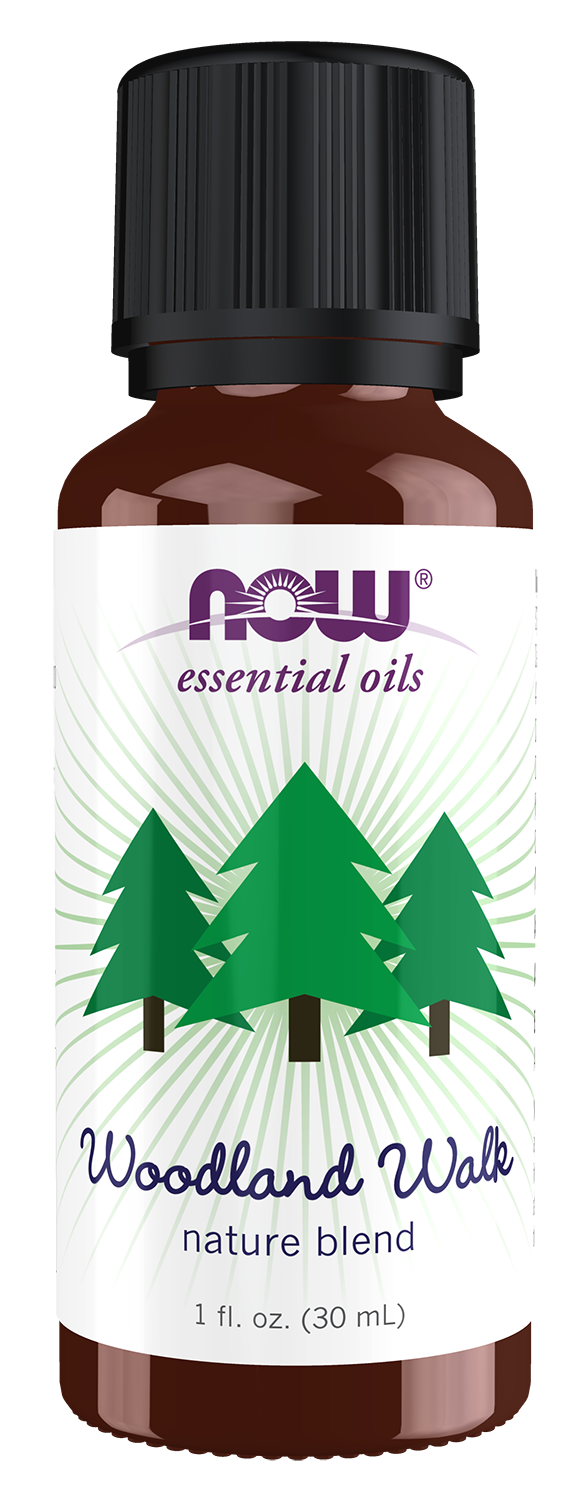 NOW Essential Oils, Woodland Walk Oil Blend, Steam Distilled, 1 fl. oz — product image