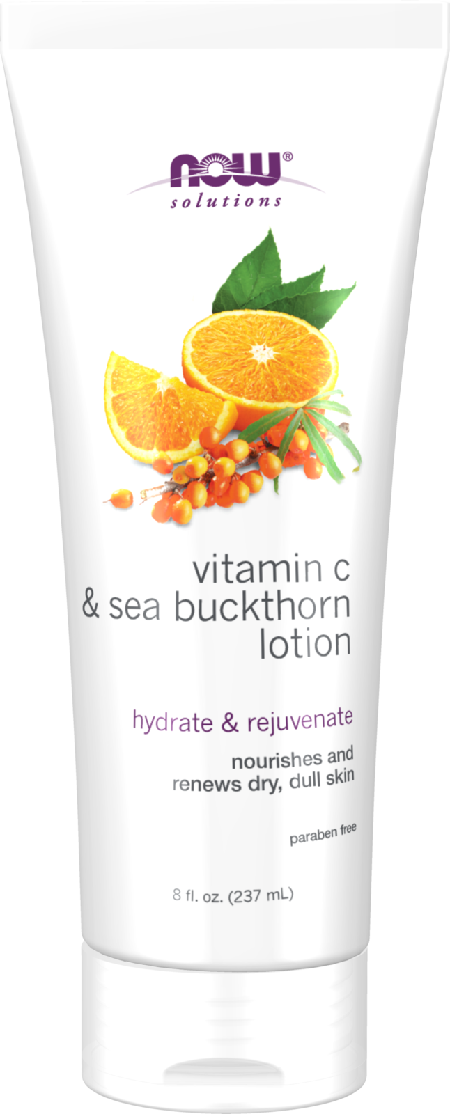 NOW Solutions, Vitamin C and Sea Buckthorn Lotion, Dry Skin, 8 fl. oz — product image