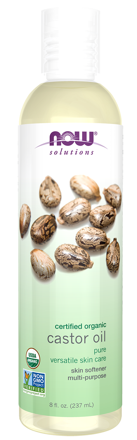 NOW Solutions, Organic Castor Oil, Multi-Purpose, 8 fl. oz — product image