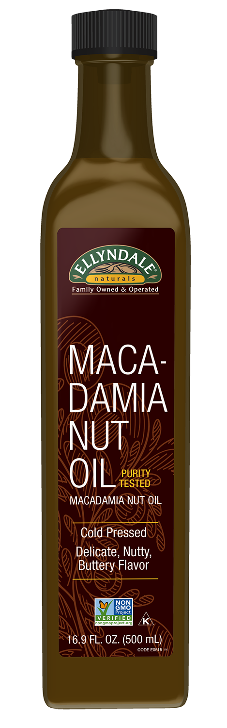 NOW Foods, Macadamina Nut Oil , Cold Pressed, Glass Bottle, 16.9 fl. oz — product image