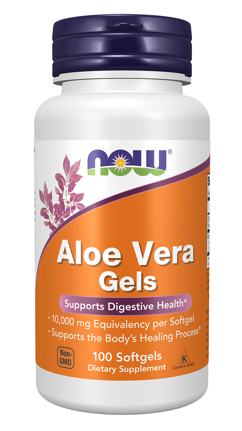 NOW Supplements, Aloe Vera, Digestive Support*, 100 Softgels — product image