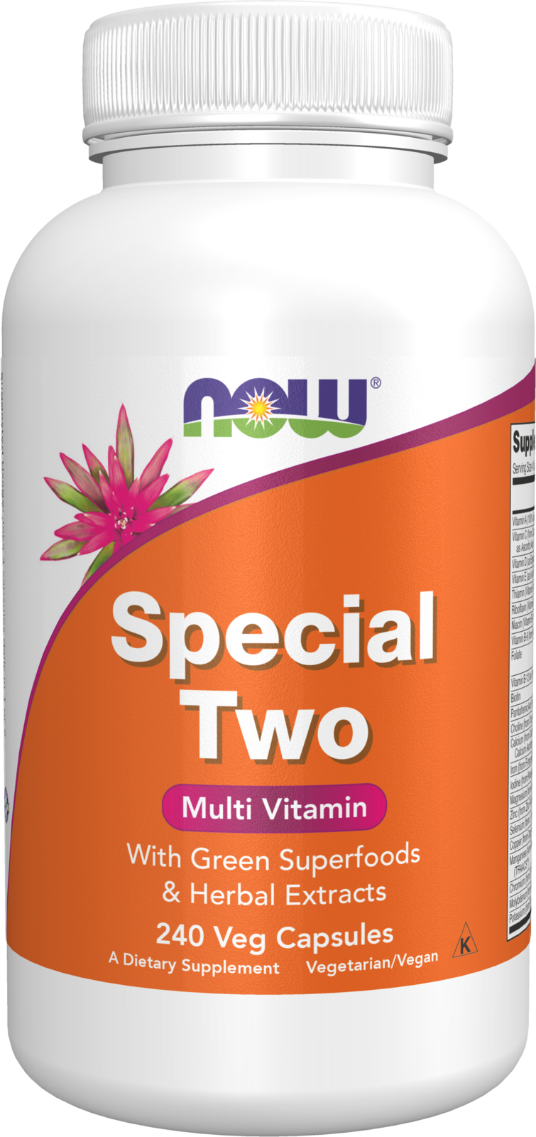 NOW Supplements, Special Two with Green Superfoods & Herbs, 240 Veg Caps — product image