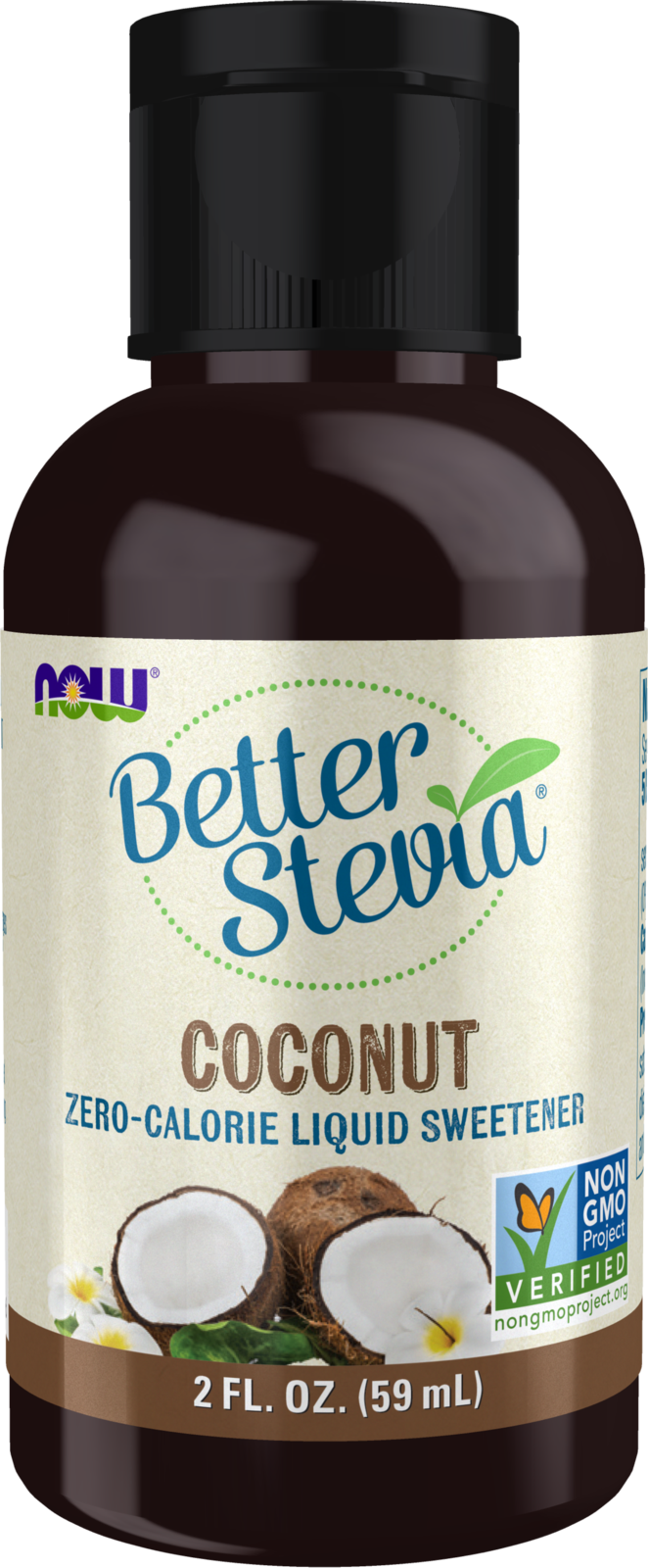 NOW BetterStevia® Coconut Zero-Calorie Liquid Sweetener, 2 fl. oz. — product image