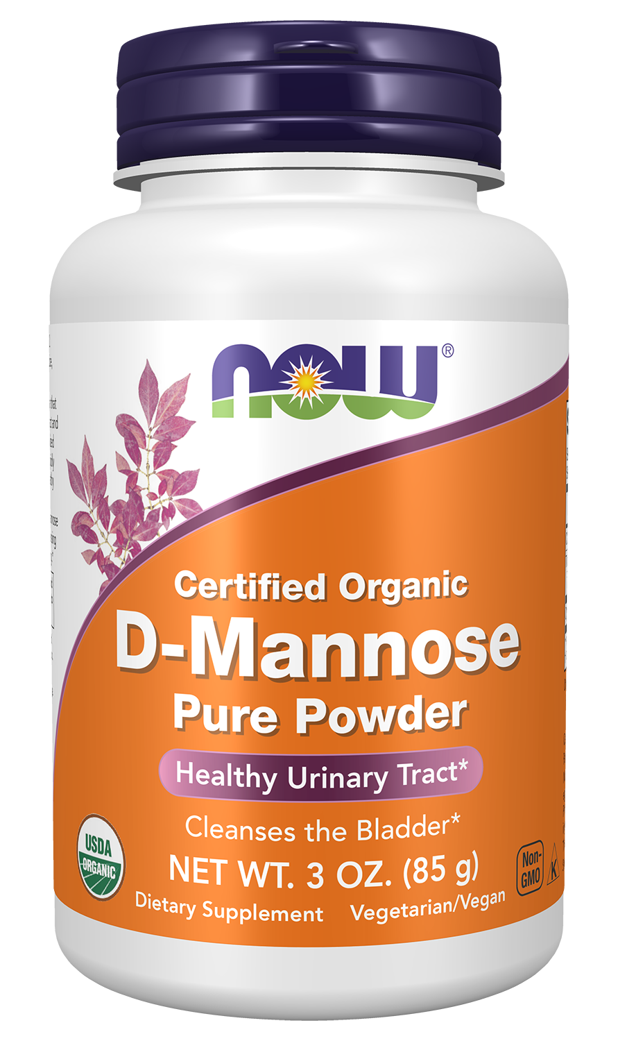 NOW Supplements, D-Mannose Powder, Healthy Urinary Tract*, 3 oz — product image