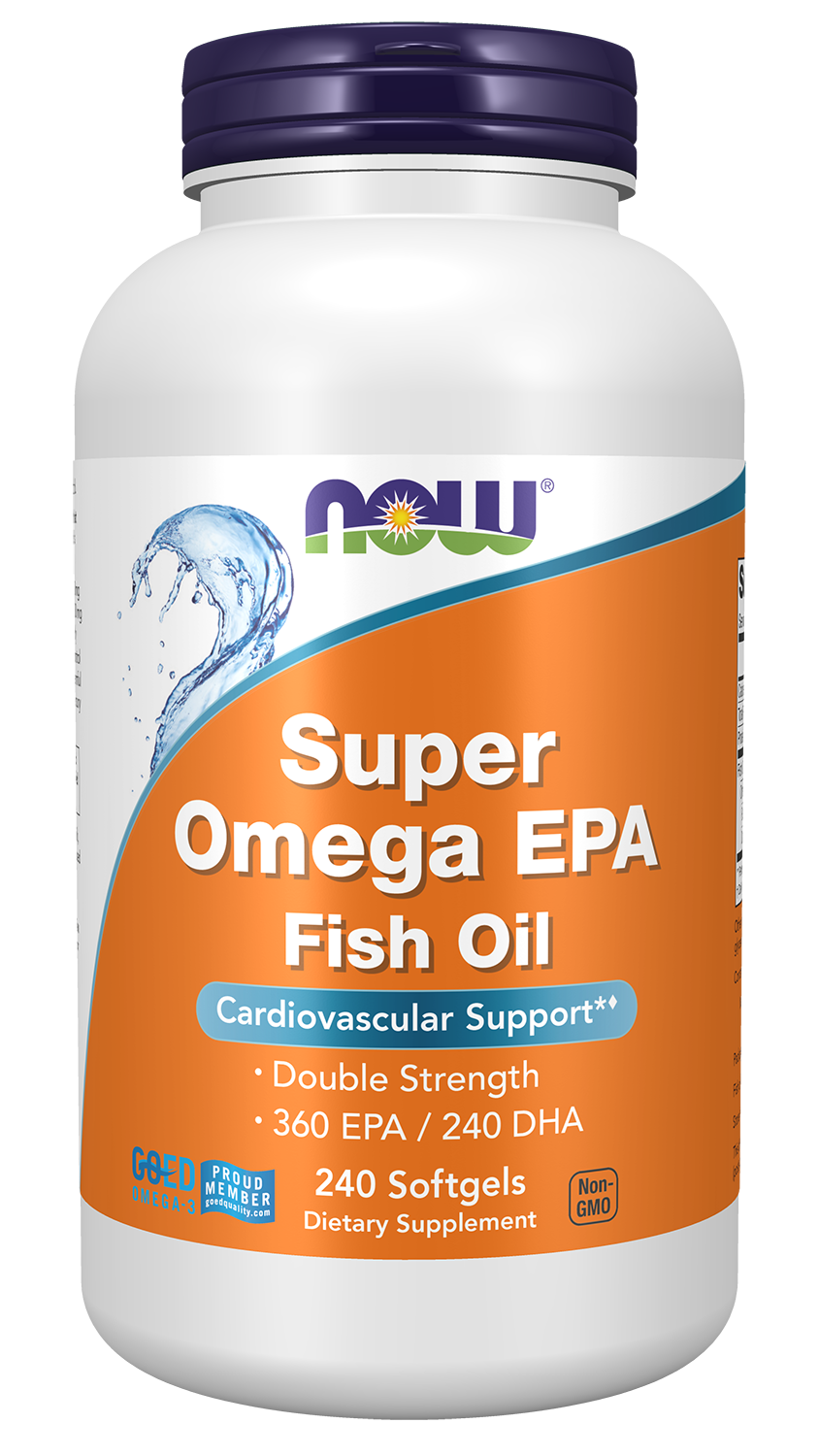NOW Supplements, Super Omega EPA, Molecularly Distilled, 240 Softgels — product image