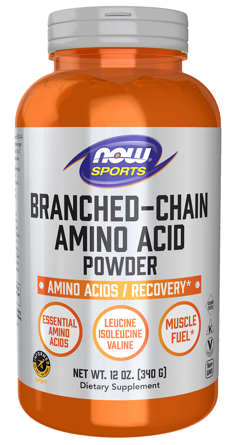 NOW Sports, Branched Chain Amino Acid Powder, Recovery*, 12 oz — product image