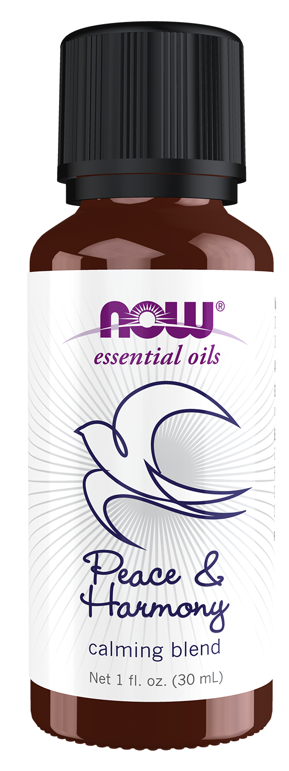 NOW Essential Oils, Peace & Harmony Oil Blend, Calming Blend, 1 fl. oz — product image