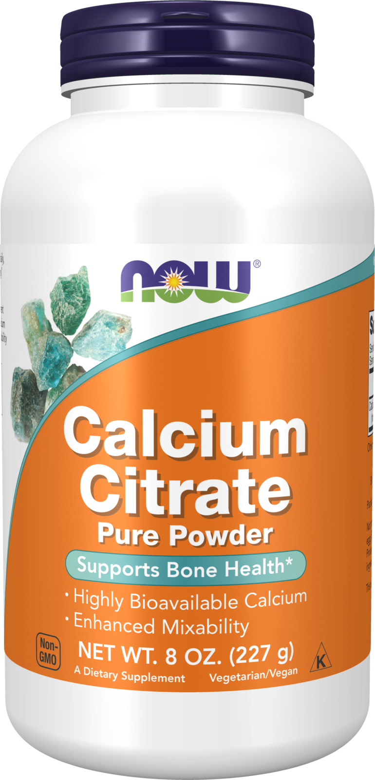 NOW Supplements, Calcium Citrate Powder, Supports Bone Health*, 8 oz — product image