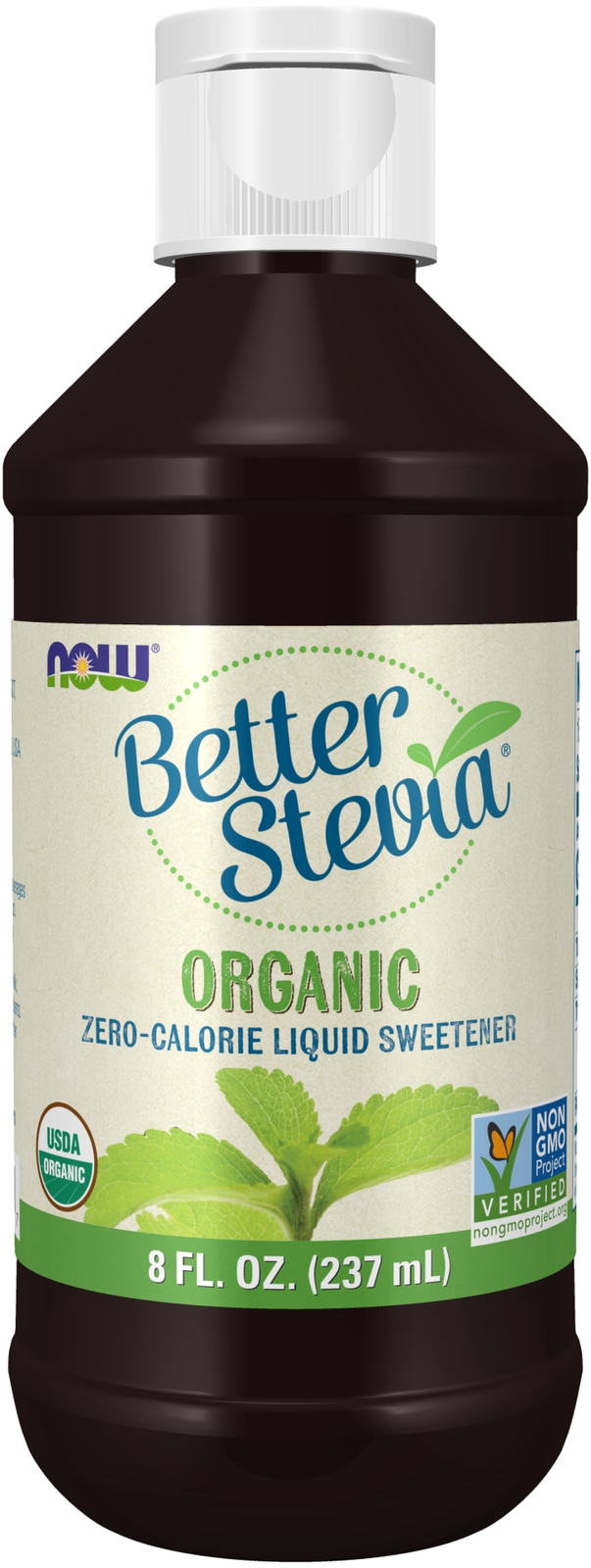NOW BetterStevia® Organic Zero-Calorie Liquid Sweetener, 8 fl. oz. — product image