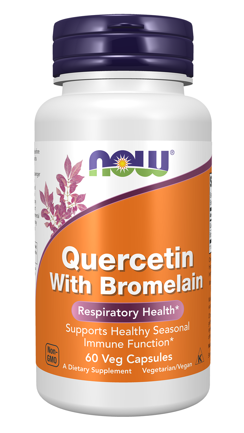NOW Supplements, Quercetin with Bromelain, 60 Veg Caps — product image