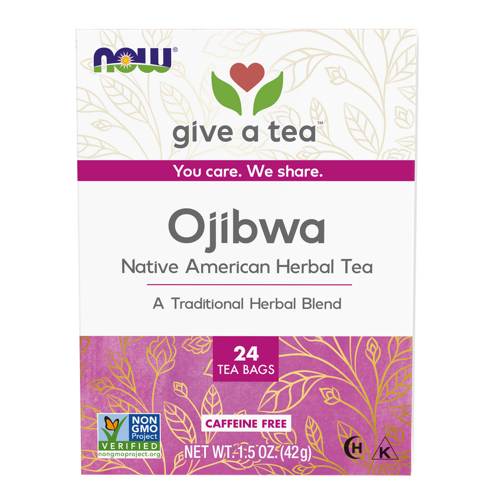 NOW Foods, Give a Tea® , Ojibwa Traditional Herbal Tea, 24 bags — product image