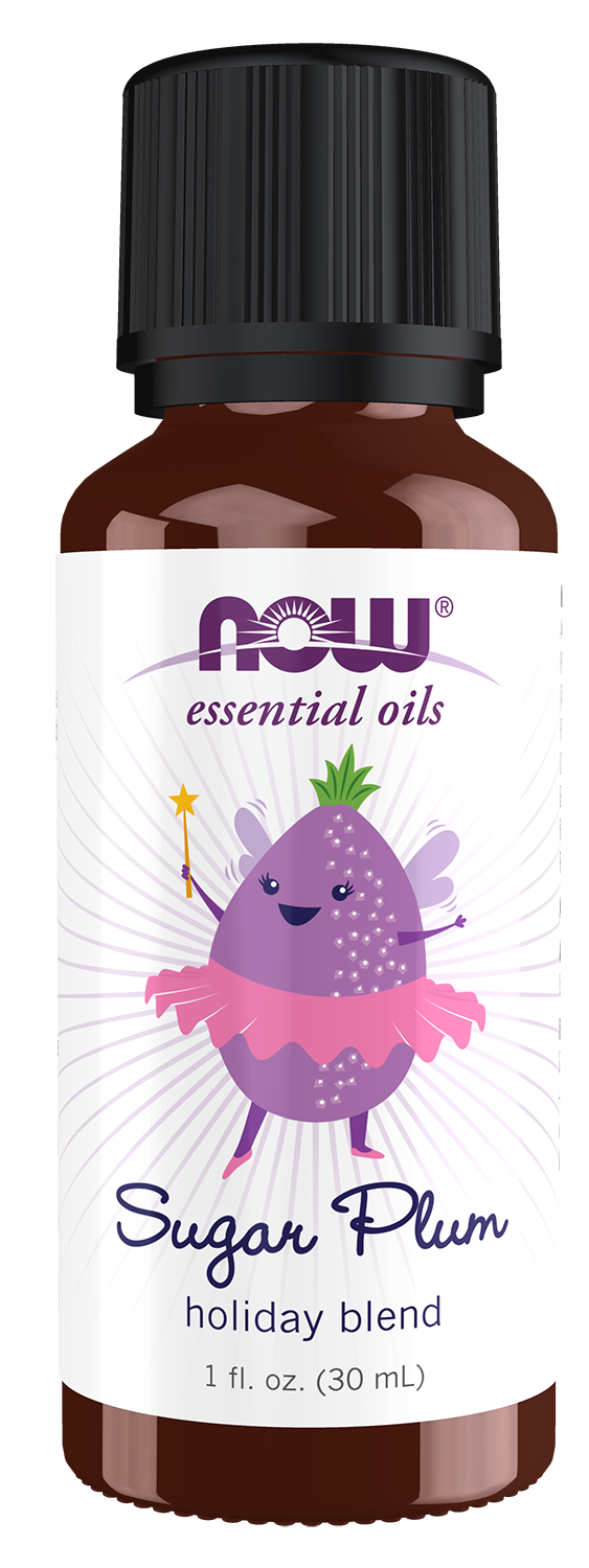 NOW Essential Oils, Sugar Plum Oil Holiday Blend, 1 fl. oz. — product image