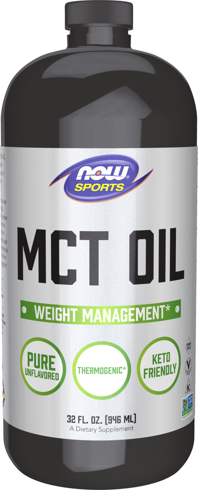 NOW Sports, MCT  Oil 14 g, Weight Management*, Liquid, 32 fl. oz — product image