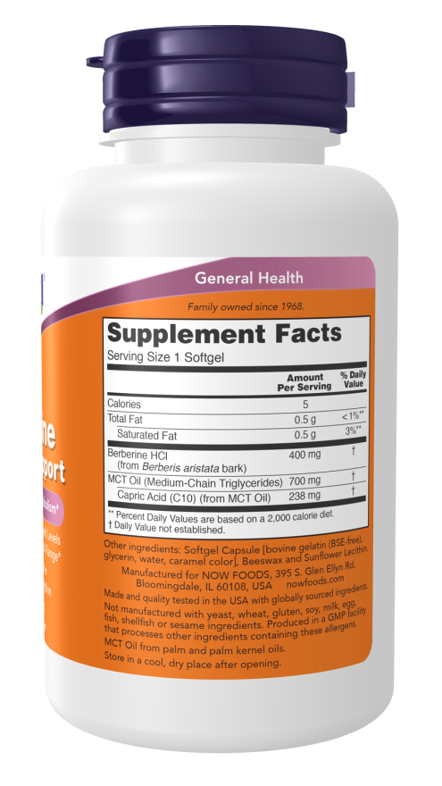 Now Foods Berberine Glucose Support 90 Softgels