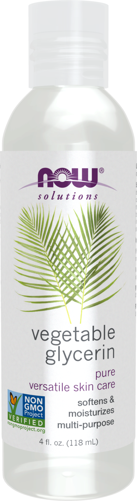 NOW Solutions, Vegetable Glycerin, Multi-Purpose Skin Care, 4 fl. oz — product image