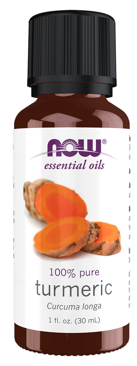NOW Essential Oils, Turmeric Oil, Undiluted, Steam Distilled, 1 fl. oz — product image