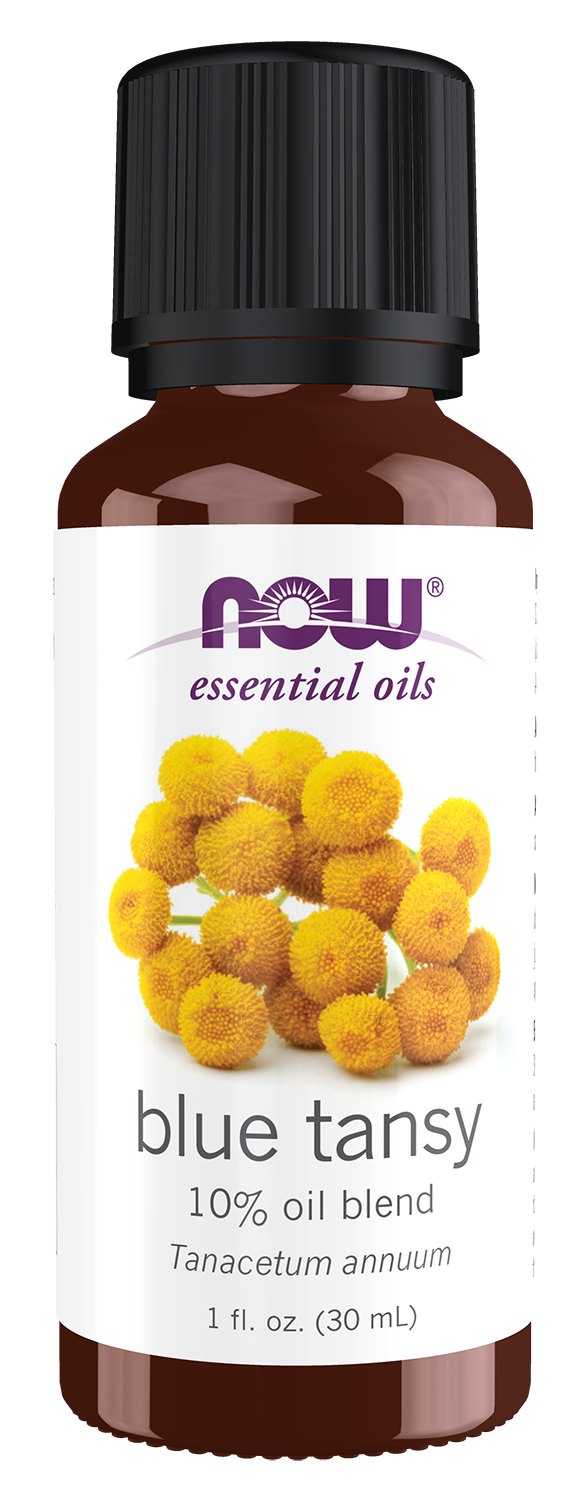 NOW Essential Oils, Blue Tansy Oil Blend with Jojoba, 1 fl. oz — product image
