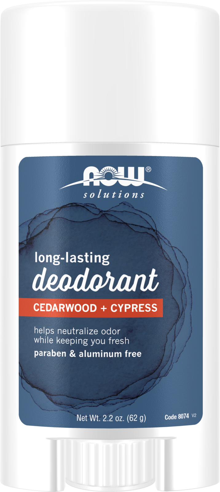 NOW Solutions, Long Lasting Deodorant, Cedarwood and Cypress, 2.2 oz — product image