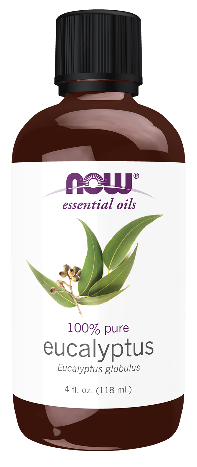 NOW Essential Oils, Eucalyptus Oil, Undiluted, Steam Distilled, 4 fl. oz — product image