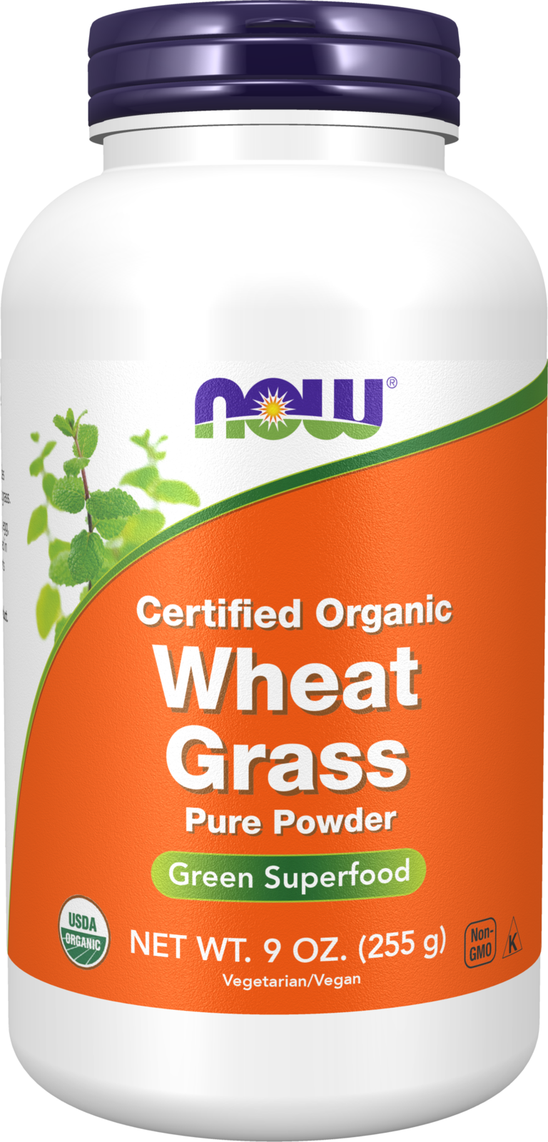 NOW Supplements, Organic Wheat Grass Powder, Green Superfood, 9 oz — product image