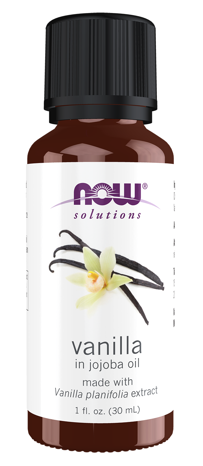NOW Essential Oils, Vanilla Oil in Jojoba, 1 fl. oz. — product image