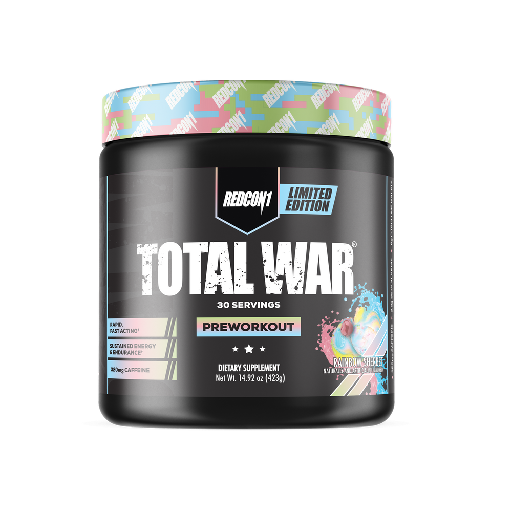 Redcon1 Total War Pre Workout - 30 Servings - Rainbow Sherbet product image