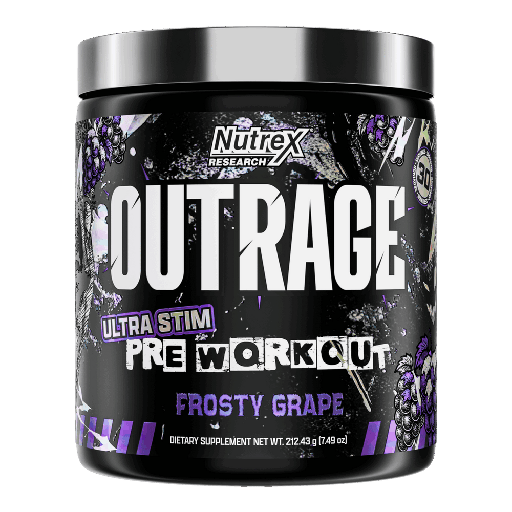Nutrex Research OUTRAGE HIGH-STIM PRE-WORKOUT - FROST GRAPE 30 Servings product image