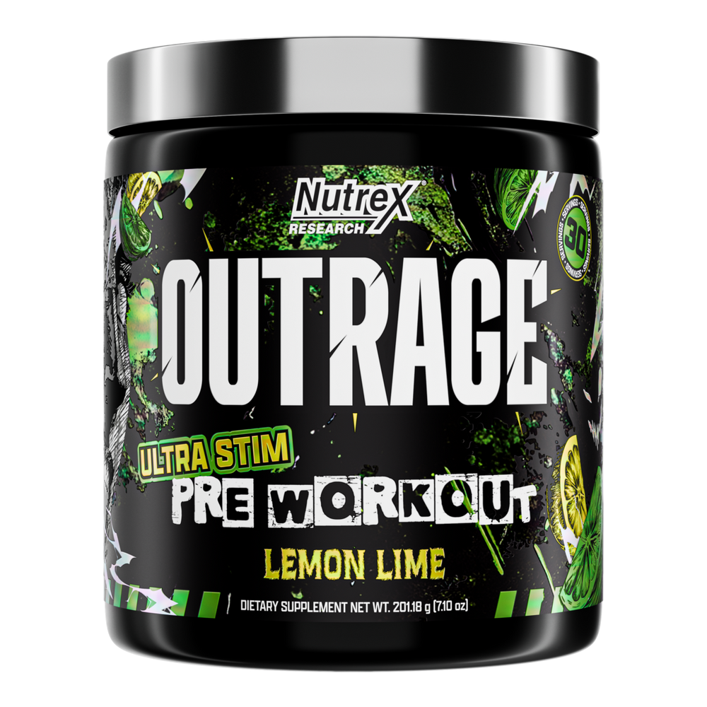 Nutrex Research OUTRAGE HIGH-STIM PRE-WORKOUT - LEMON LIME 30 Servings product image