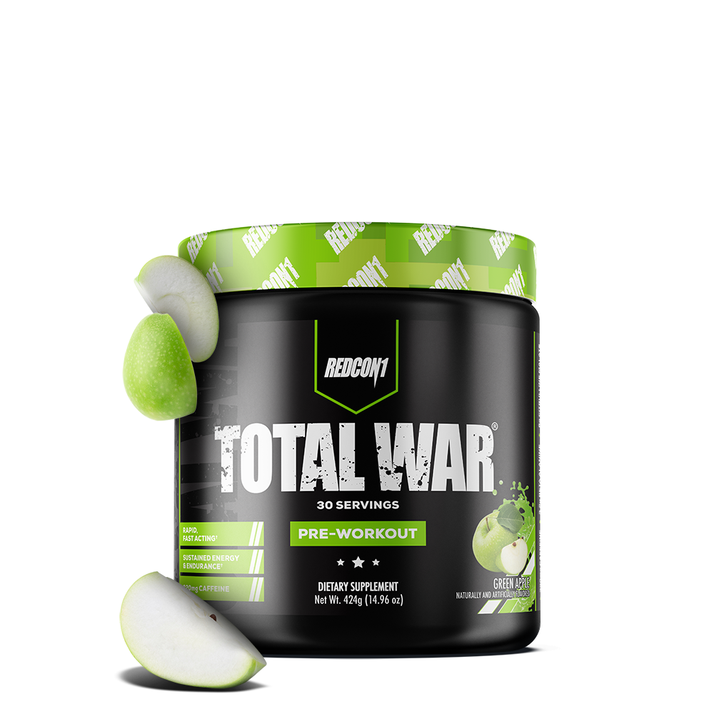 Redcon1 Total War Pre Workout - 30 Servings - Green Apple product image