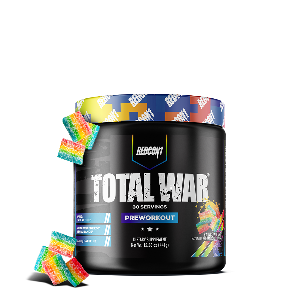 Redcon1 Total War Pre Workout - 30 Servings - Rainbow Candy product image